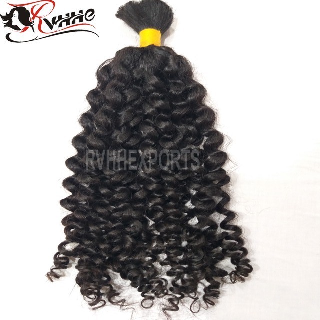 100% Raw Indian Hair Bulk Unprocessed Wholesale Hair Vendors Virgin Bundles Double Weft Human Hair Extension