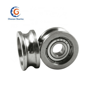 Deep groove ball bearings LFR50/5-4 u groove track roller bearing/wheel