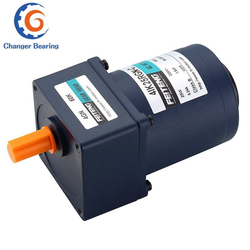 AC Speed Control Gear Motor Single Phase 110v/220v 6W~200W AC Gear Motor with Speed Controller