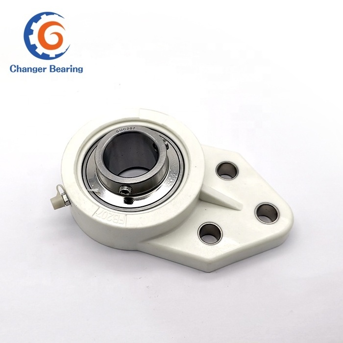 adjustable plastic pillow block ball bearings with plastic housing UCFB204 UCFB205 UCFB205-16 UCFB206 UCFB207 UCFB208