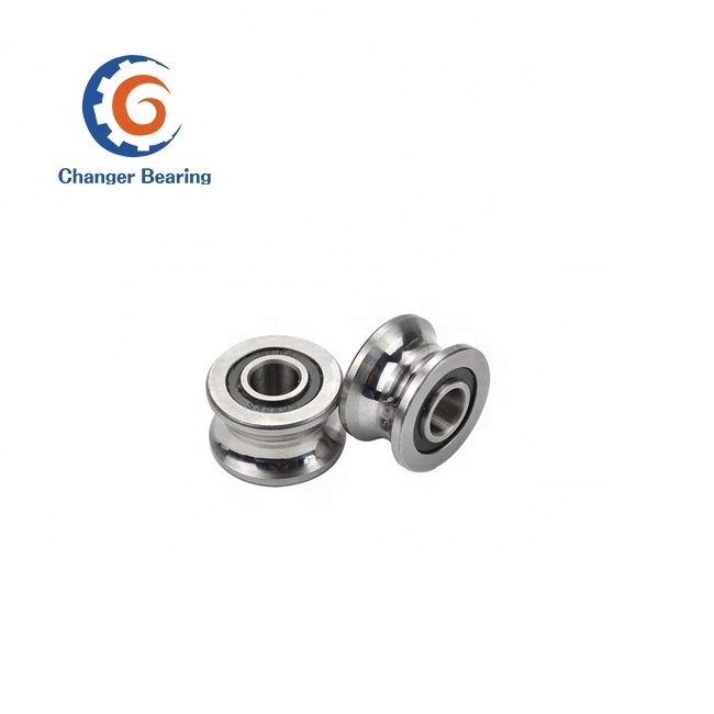 Deep groove ball bearings LFR50/5-4 u groove track roller bearing/wheel