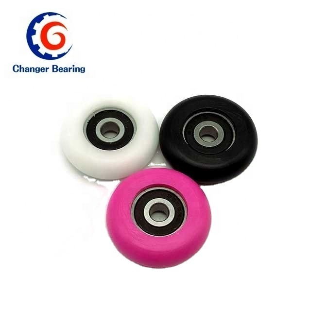 High quality outdoor boat rowing seat wheel 6X34X10mm with stainless steel bearing S626 bore 6mm white/black/pink color in stock