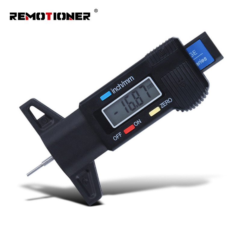 0-25mm Meter Measure Electronic Digital Display Tire Depth Gauge Tread Gauge Depth Vernier Caliper Tread Gauge