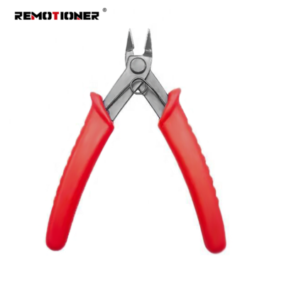 Red Handle Nipper Hand Tools Mini 5 inch Electrical Cable Cutters Diagonal Wire Cutting Pliers