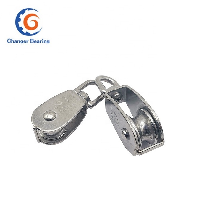 Stainless Steel Wire Pulley M20 Steel Swivel Lifting Rope Pulley