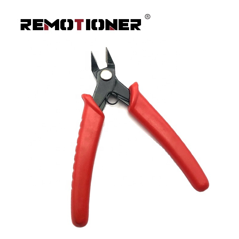 Red Handle Nipper Hand Tools Mini 5 inch Electrical Cable Cutters Diagonal Wire Cutting Pliers