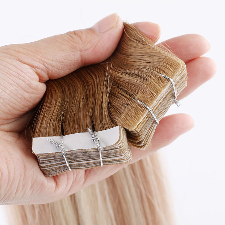 Luxurious Balayage Full Cuticle Russian Remy Invisible Tape In Hair Extensions 100% Human Hair