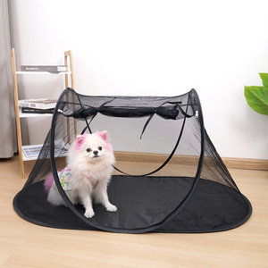 Manufacturer wholesale foldable breathable black large pet playpen cat dog tent