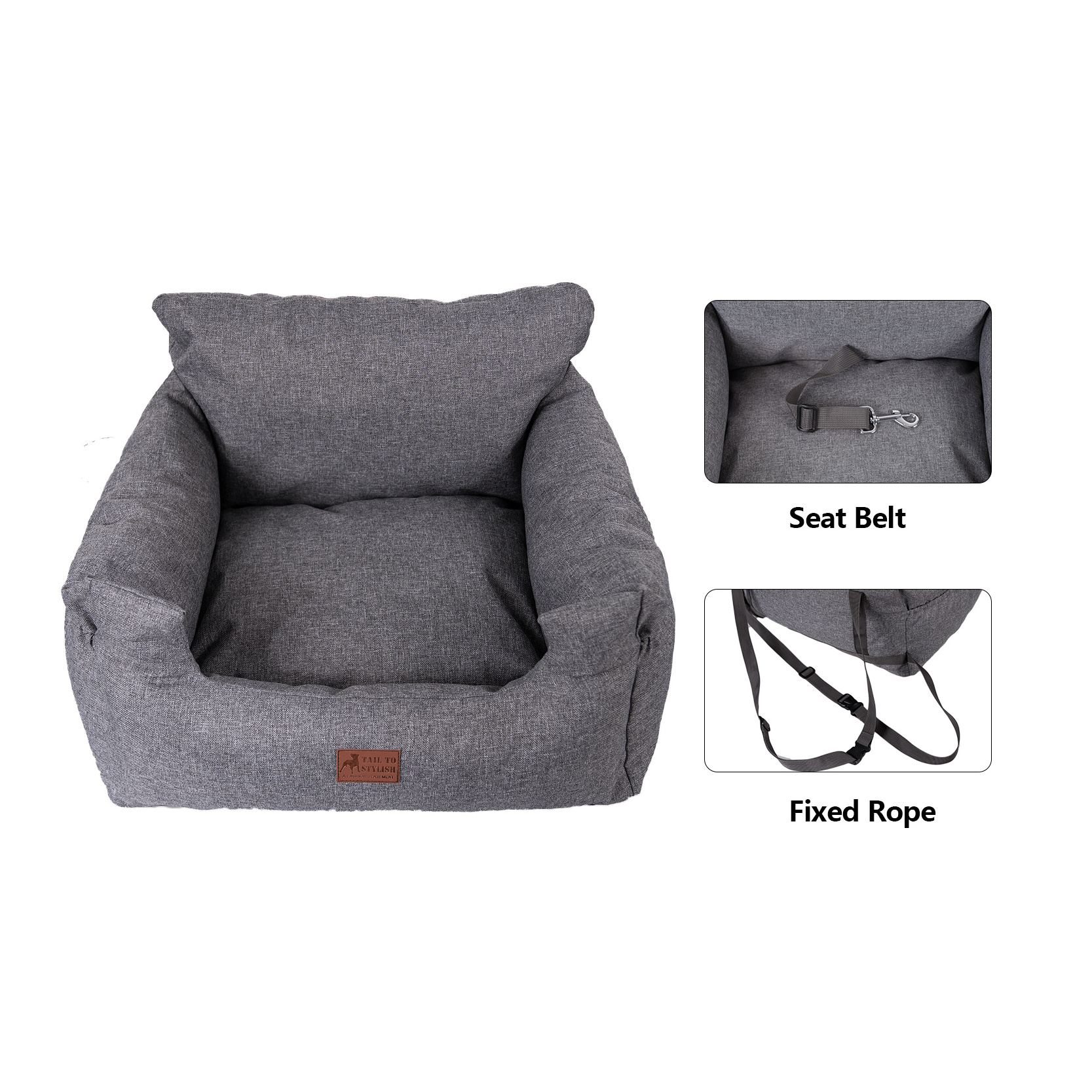 Manufacturer wholesale waterproof oil-proof stain-proof multifunctional dog car seat bed