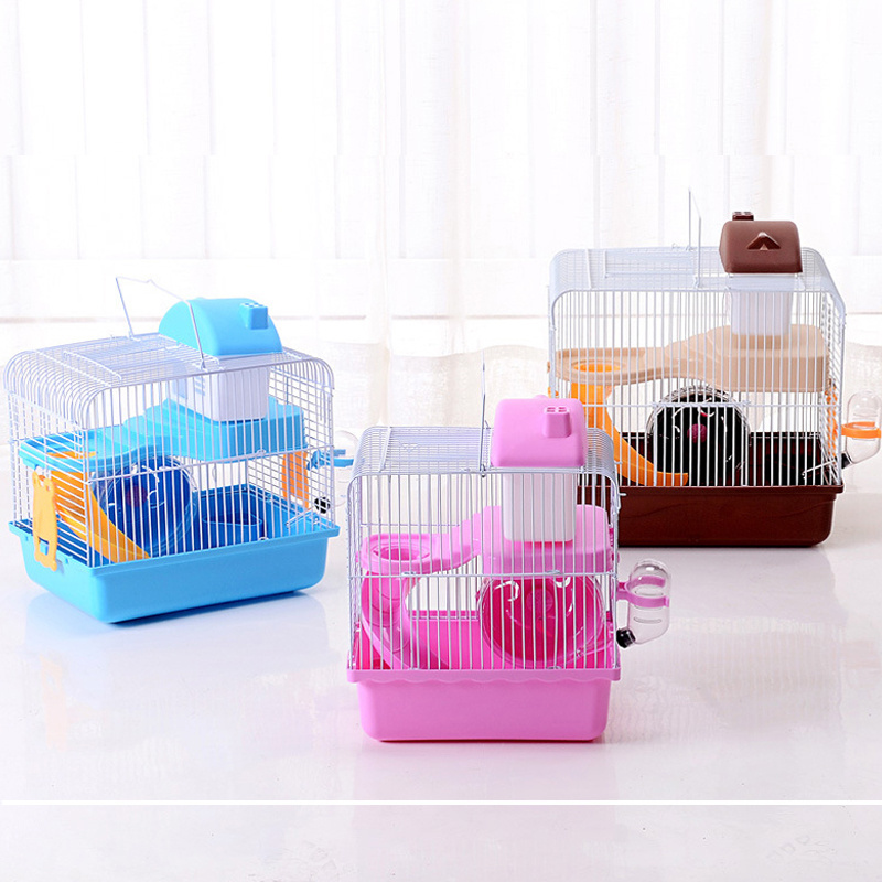 Manufacturer wholesale custom acrylic luxury foldable carrier portable castle hamster cage