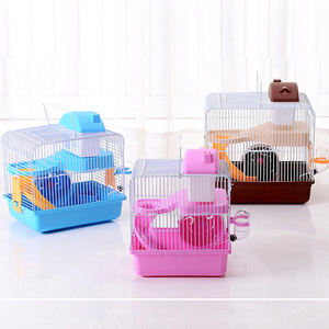 Manufacturer wholesale custom acrylic luxury foldable carrier portable castle hamster cage