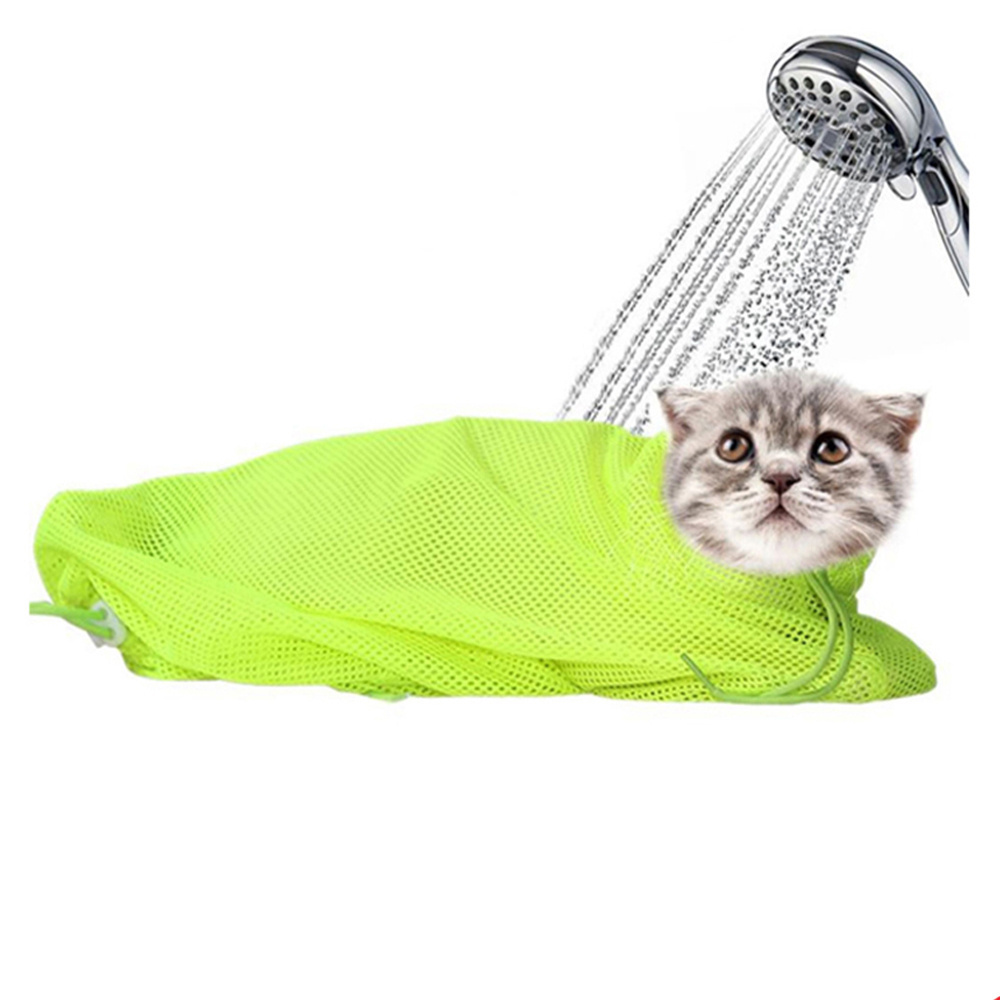 Pet cat Grooming nail cutting bathing anti scratch injections Mesh washing Multifunctional bag