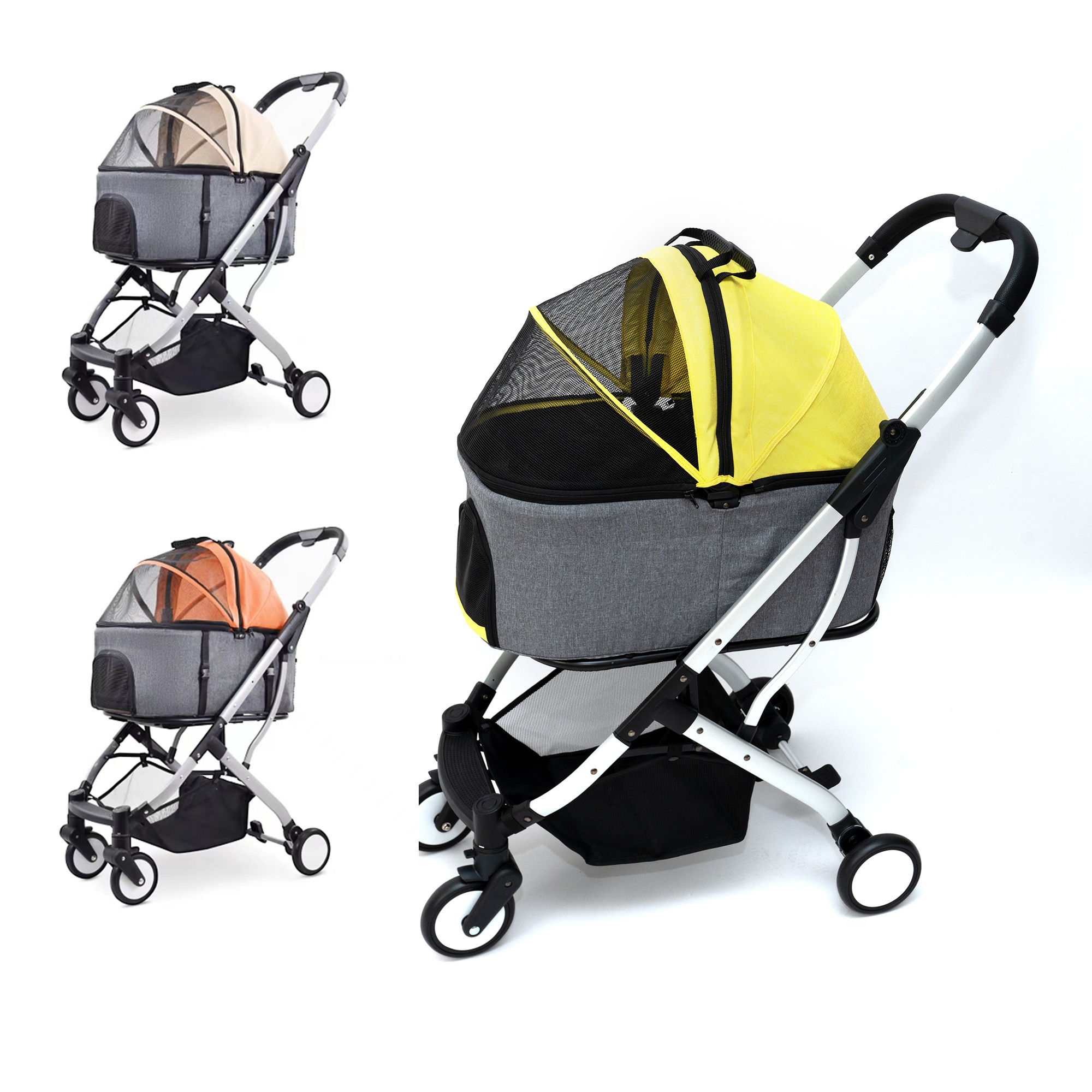 Manufacturer wholesale foldable breathable travel portable dog stroller