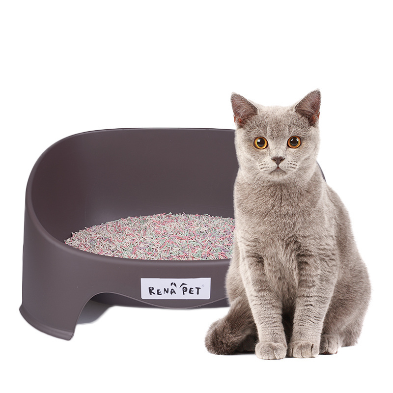 Manufacturer wholesale colorful natural plant fibre tofu cat litter