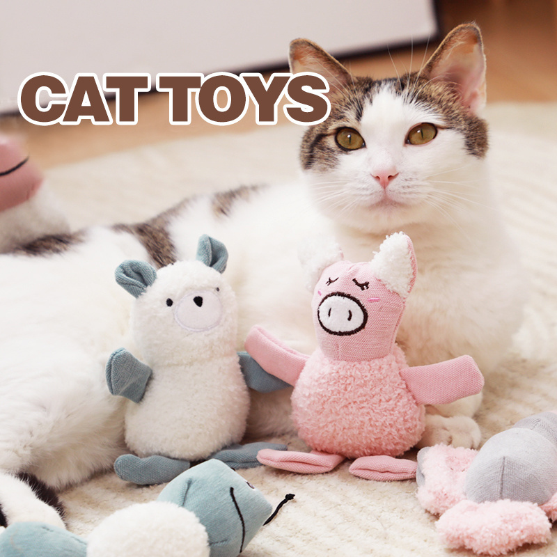 Manufacturer wholesale fruit design plush cat toys