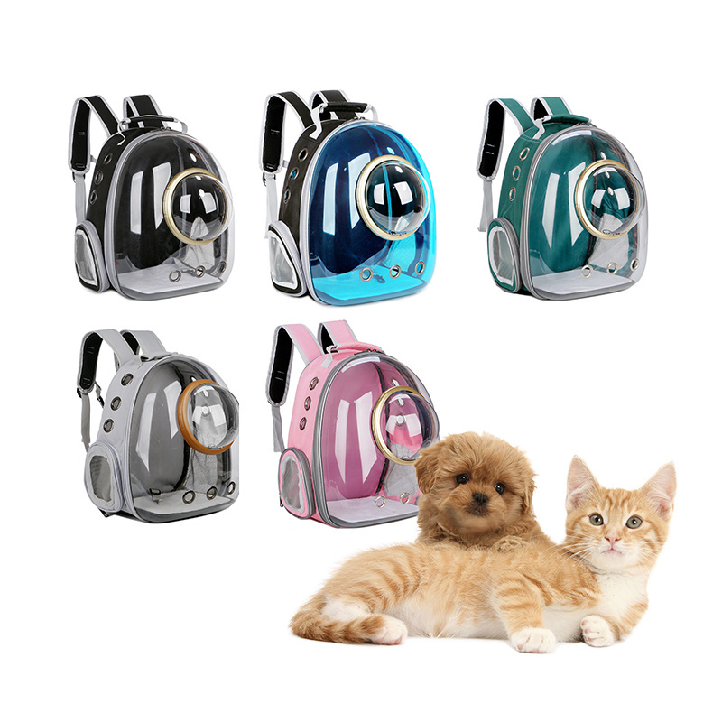 Manufacturer Outdoor travel pet backpack breathable and comfortable cat  carrier bag