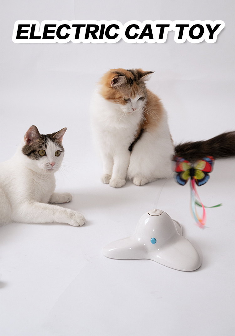 Wholesale Custom Cat Toy Teaser Butterfly interactive Cat Toy