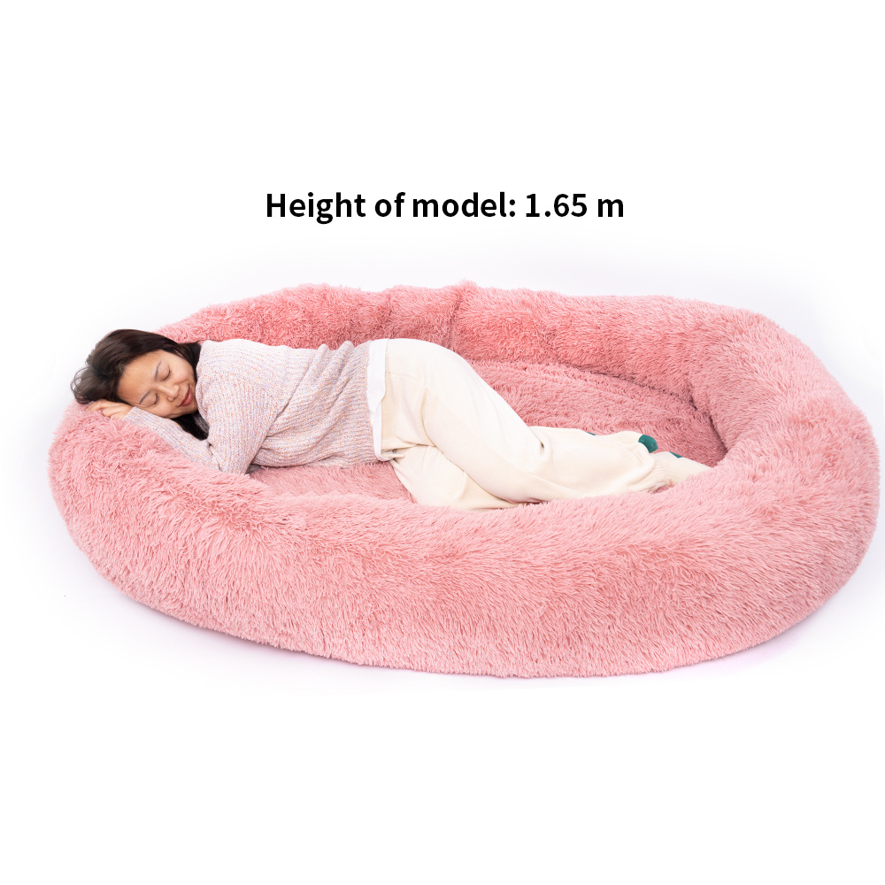 Factory custom high quality luxury memory foam human body large dog bed Large dog bed Human dog bed