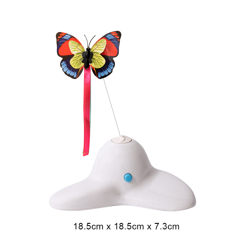 Manufacturer wholesale smart electric cat toy with rotating butterfly