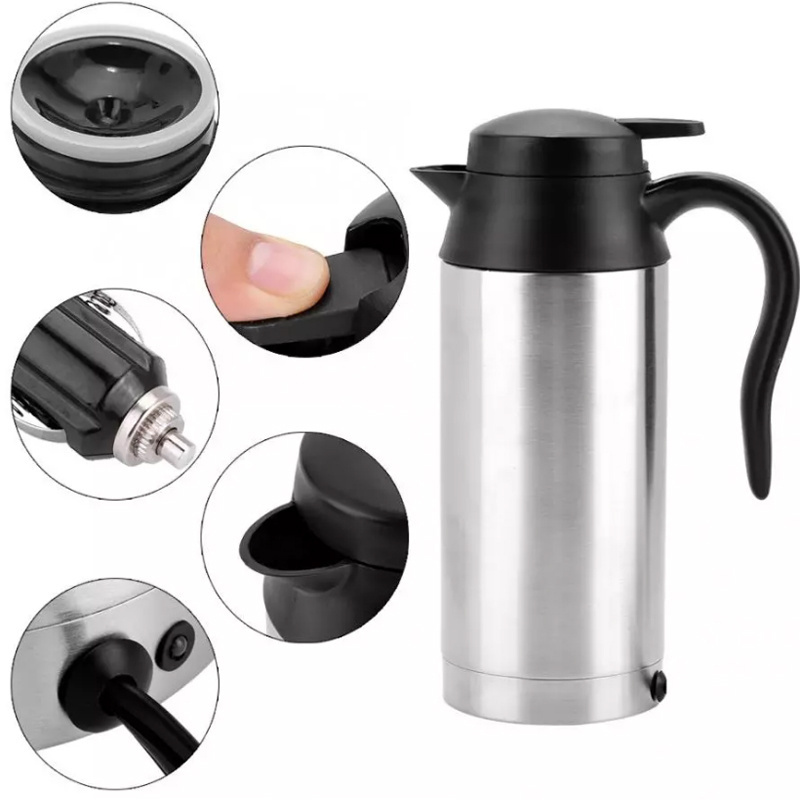 electric kettle car hot sale electric heated travel coffee cup heating smart cup 12v kettle for car car kettle 1 pcs