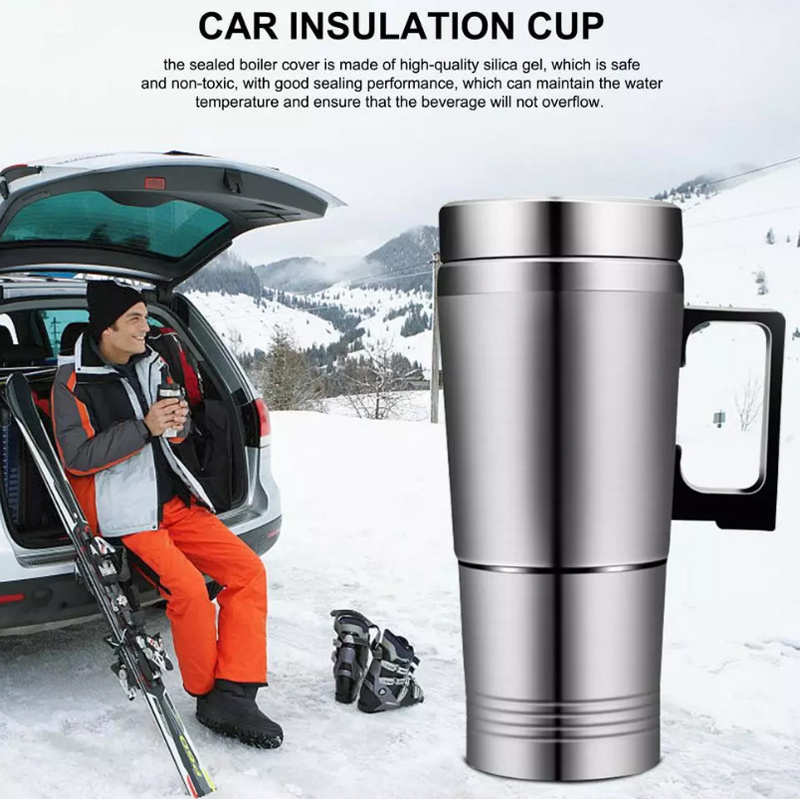 hot sale electric heated travel coffee cup heating smart cup electric kettle use for car 12v in the car electric kettle