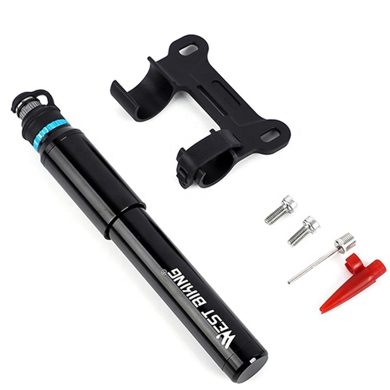 Bicycle Mini Air Pump Portable Bicycle Pump Valve Tire Inflator Mountain Road Bike Tire Bike Pump