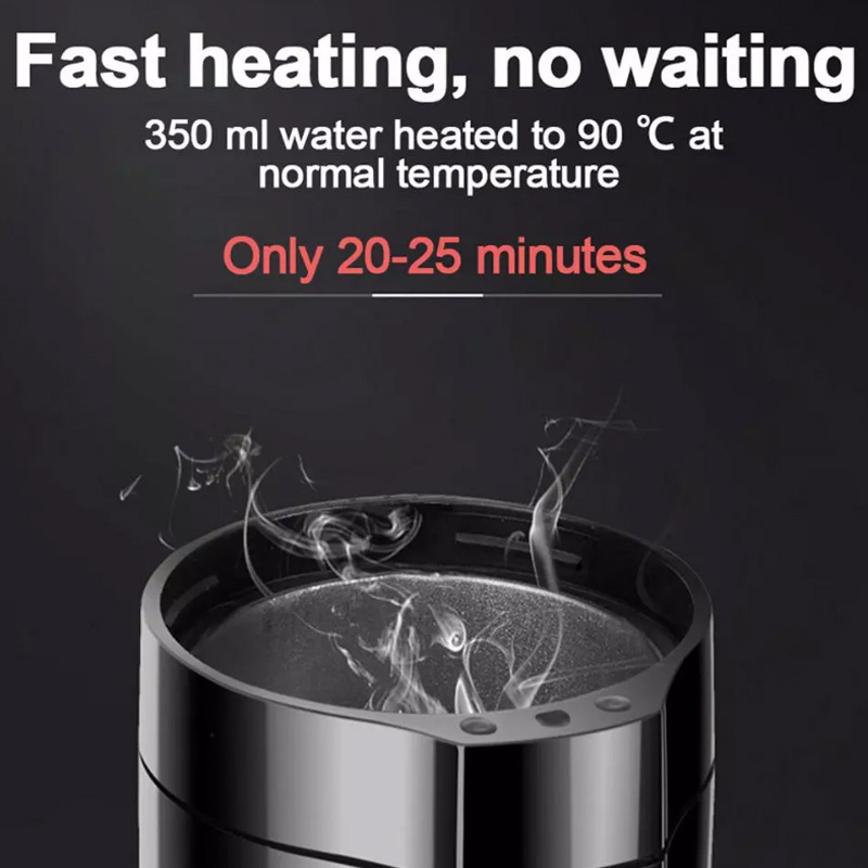 car elektiric 24 w kettle hot sale electric heated travel coffee cup 12v electric heating kettle smart car heating car kettle