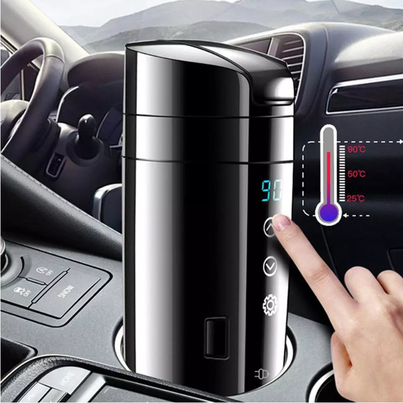 car elektiric 24 w kettle hot sale electric heated travel coffee cup 12v electric heating kettle smart car heating car kettle