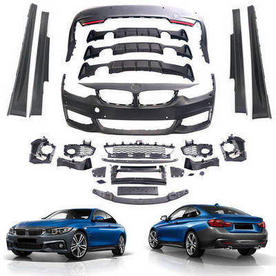 car bumper F32 F36 body kit MT style front Bumper lip Fender Rear Bumper Side Skirts for BMW 4 series F32 F36 accessories