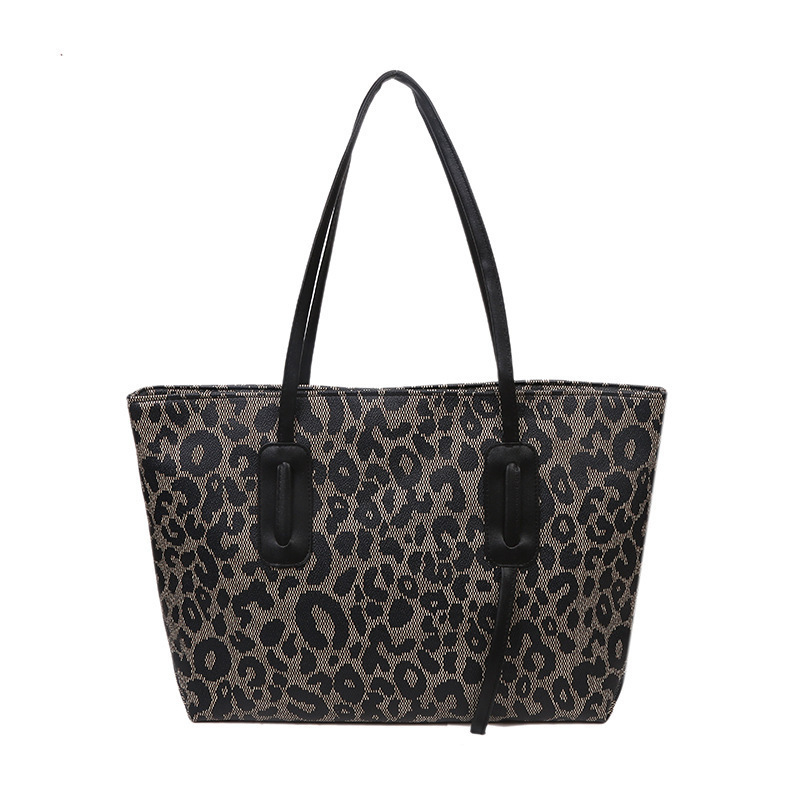 Fashion Leopard Print Portable Shoulder Underarm Tote Bag Trendy 2022 Handbags Wholesale Designer Inspired