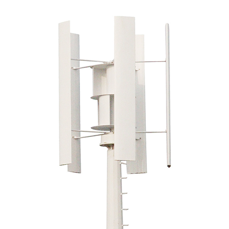 Renepoly Energy 5000W/96-600V High Efficiency and Attractive Vertical Axis Wind Turbine with Low Operating Noise Vawt