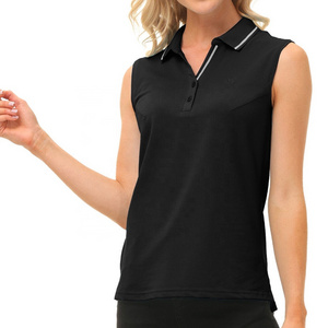 Women Sleeveless Polo Shirt