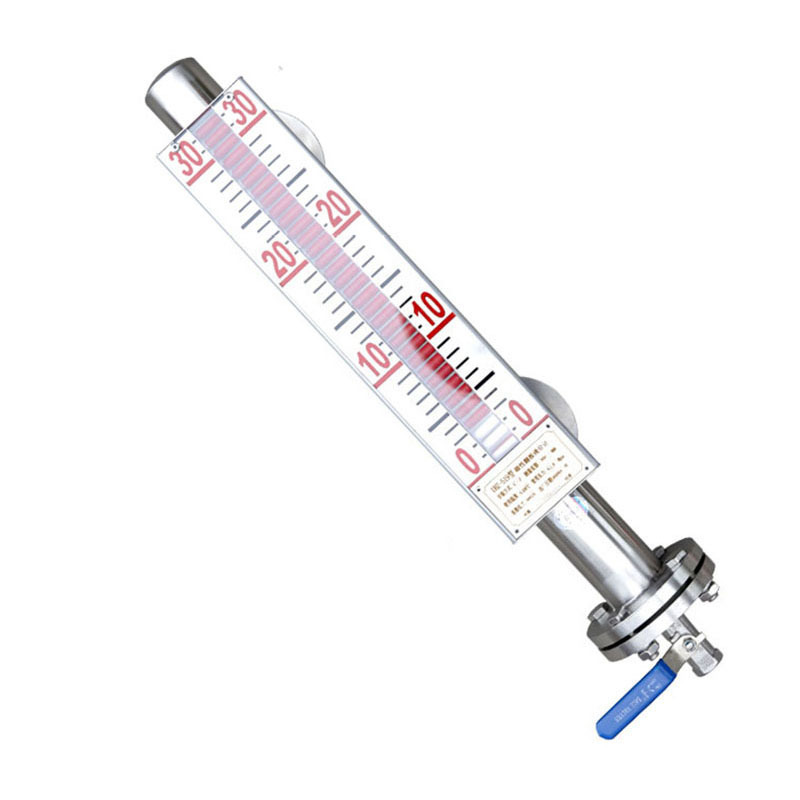 uhz magnetic flap level gauge with remote magnetic switch float 4-20ma stainless steel 304 side mounted sensor pp