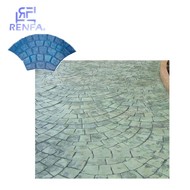 Wholesale Rubber pattern concrete cement stamp mat moulds polyurethane stone  imprint  paving  mould