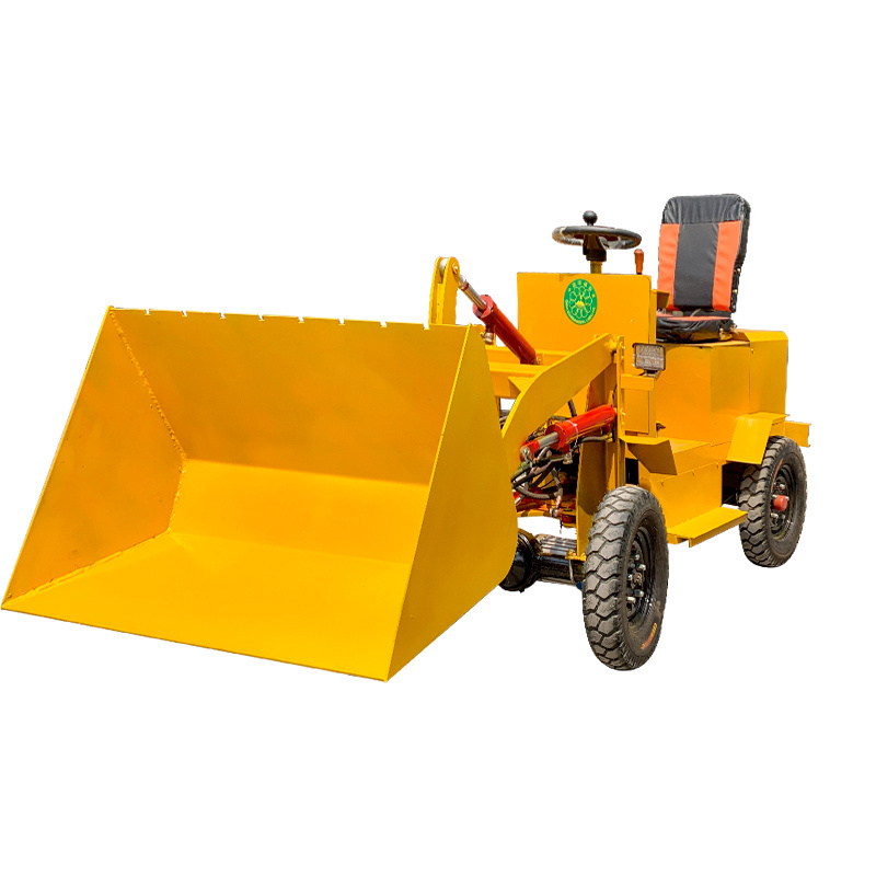 Electric small loader new energy loader for flour mill four-wheel drive electric shovel truck