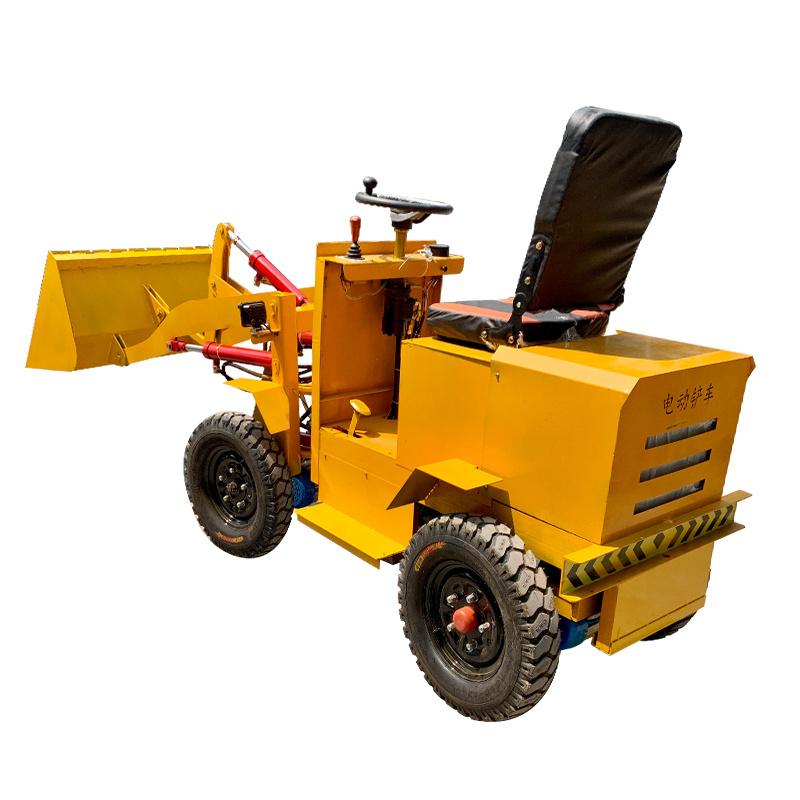 Electric small loader new energy loader for flour mill four-wheel drive electric shovel truck