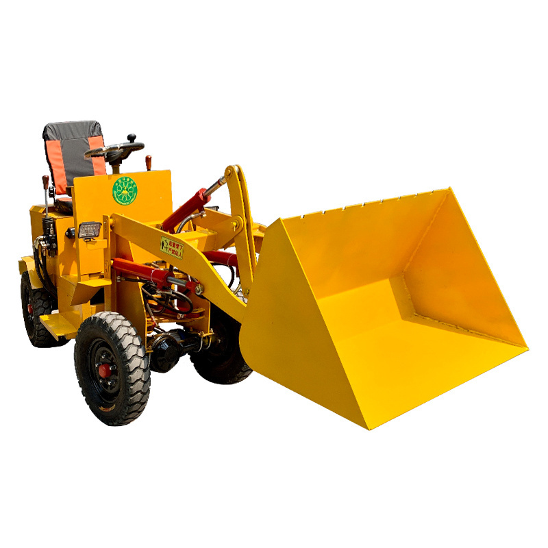 Electric small loader new energy loader for flour mill four-wheel drive electric shovel truck