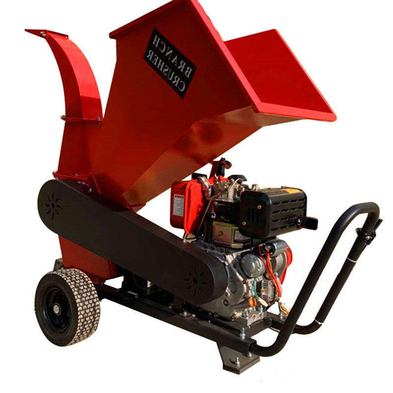 Selling best selling small tobacco leaf shredder leaf shredder wood chip twig shredder Gasoline driven garden branch slicer