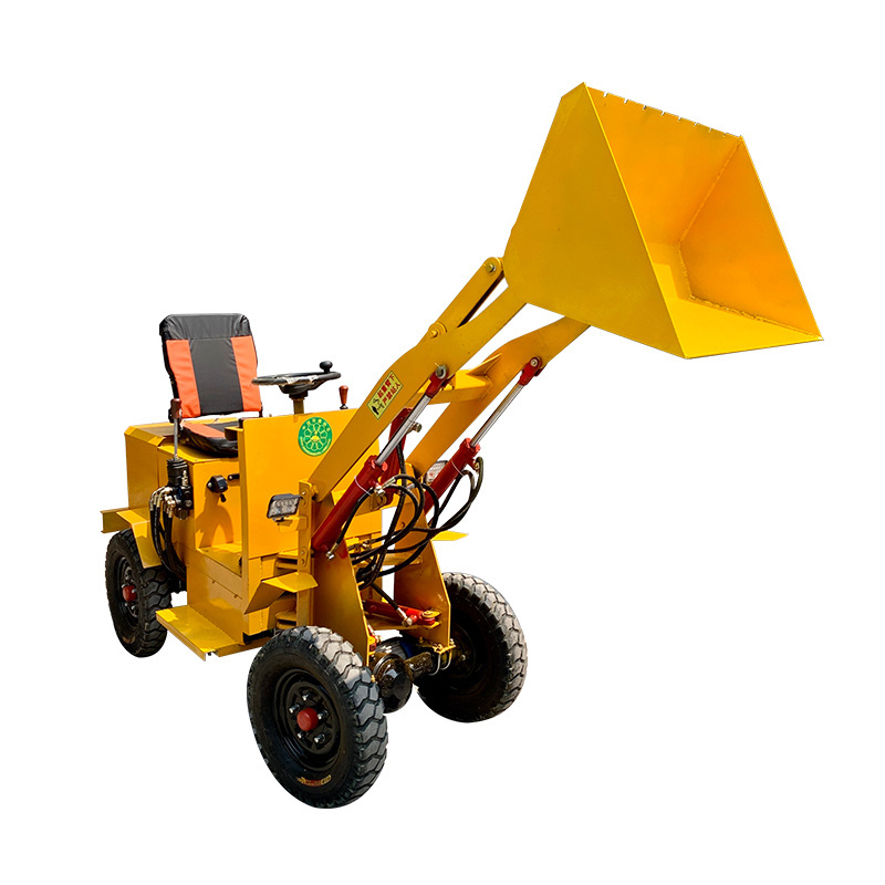 Electric small loader new energy loader for flour mill four-wheel drive electric shovel truck