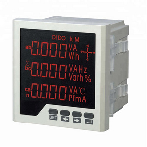 three phase digital multifunction ampere volt poer energy meter ith RS485 meter 220 volt att meter