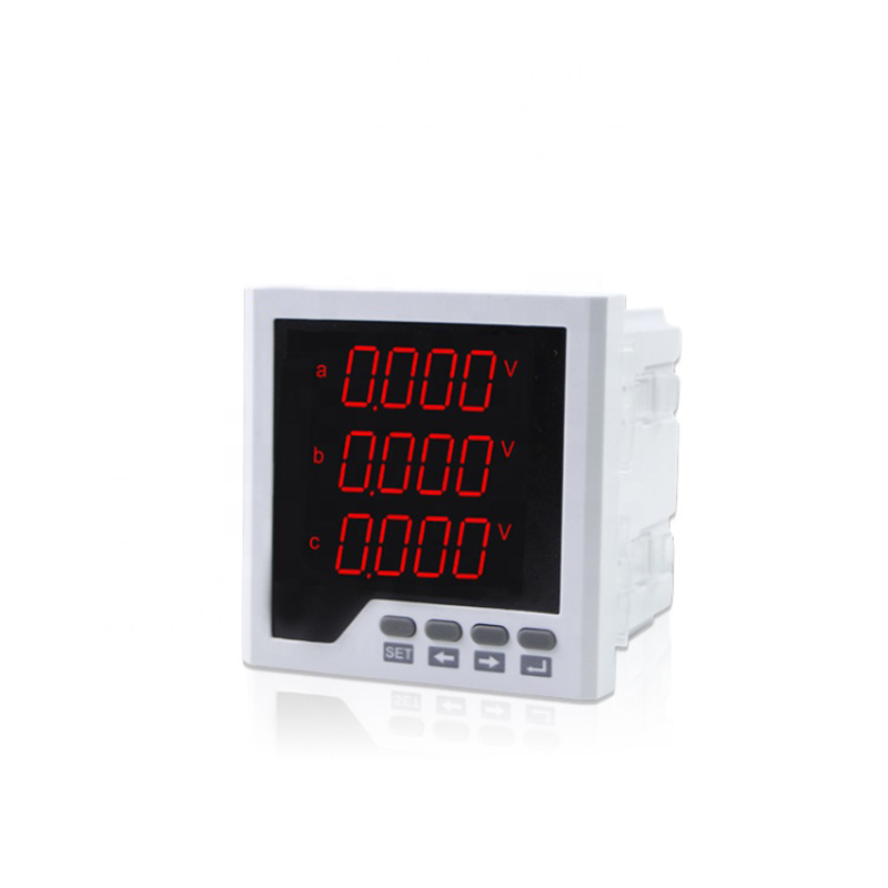 three phase digital multifunction ampere volt poer energy meter ith RS485 meter 220 volt att meter