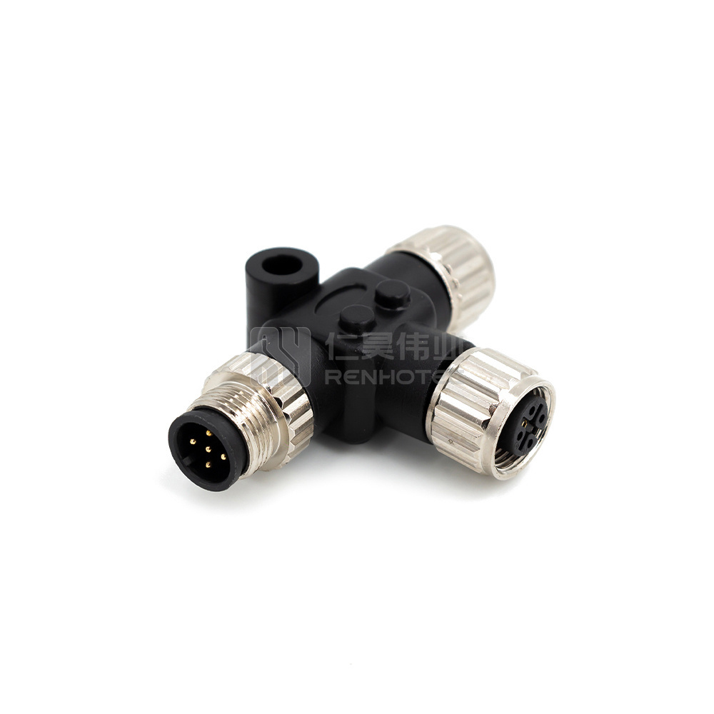 NMEA2000 Marine Gateway Hardware Connector M12 5 Pin Canbus Cable Tee Connector