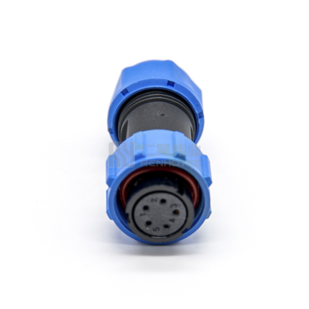 SP17 IP67 2 pin waterproof panel mount connector Weipu 3 4 5 7 9 pin Industrial waterproof connector for streetlight