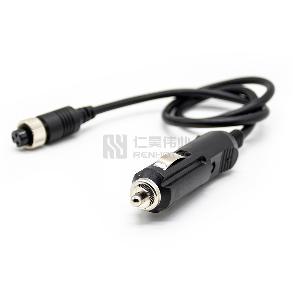 GX12 Cable Aviation Plug GX12-3 Female Connector Overmolding Farka 3pin Car Cigarette Lighter