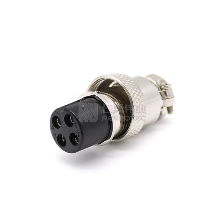 GX12-4 4 Pin GX12 Air Aviation Plug Signal Wire-panel Connector 4 Core Aviator 3 Pin Male to Female Extension Cable