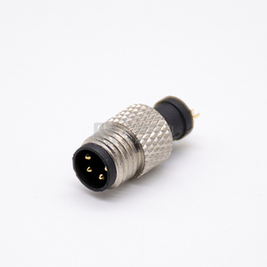 4way M8 Push Pull Electrical Connector Plug Male Cable Connector