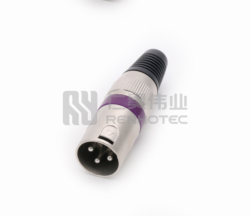 Right Angle XLR Microphone Small Connector Short