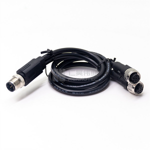 M12 Connector 5 Pole Y IP68 Male to 2 Female Cable