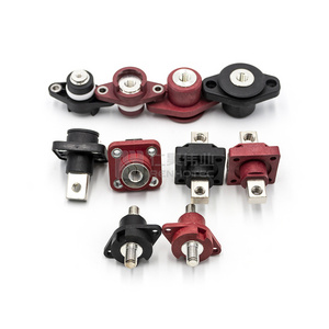 High Current Copper Material Lithium Battery Terminal Connector Block Power Through Wall M8 Screw Terminals for Cable