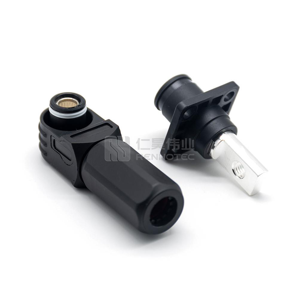 Energy Storage Power Connector Single Core Plug 200A Right Angle